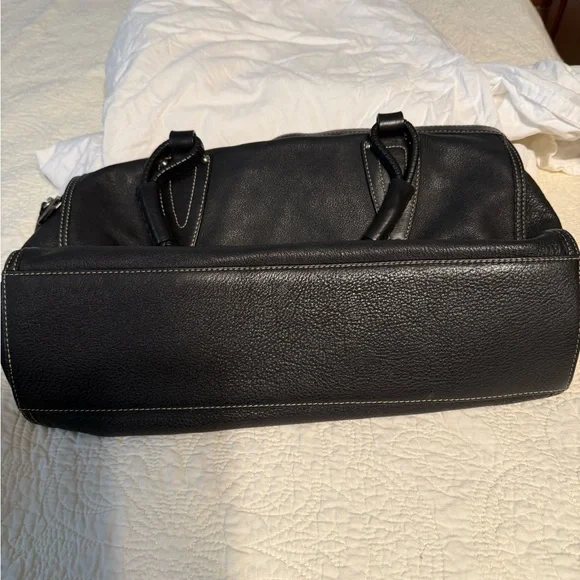 Black Leather Men's Bag